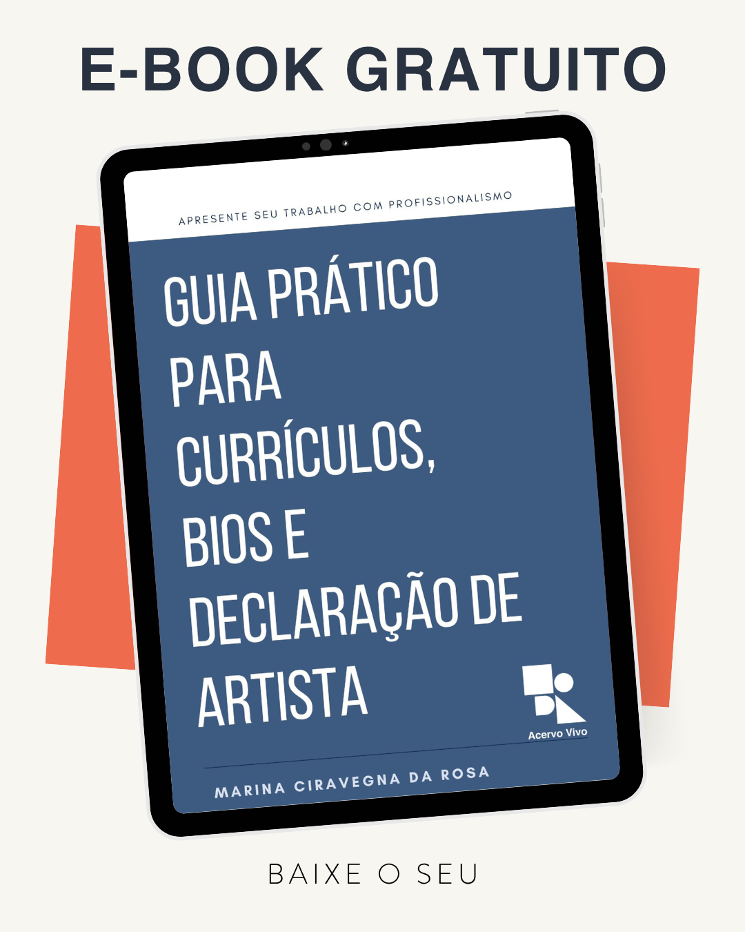 e-book Guia Prático para Currículos, Bios e Declaração de artista